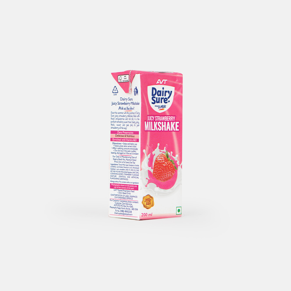 Juicy Strawberry Milkshake Tetra Pack