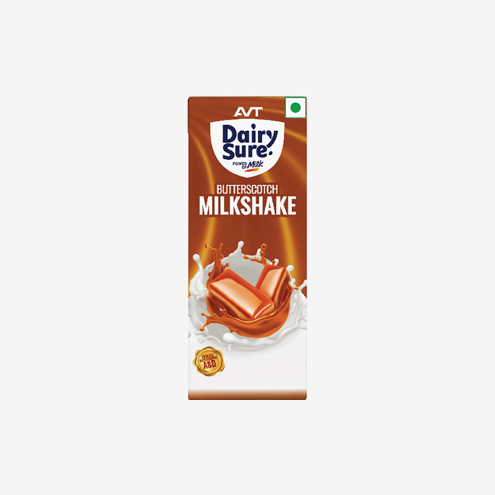 Dairy Sure Silky Butterscotch Milkshake 200ml Tetra Pack